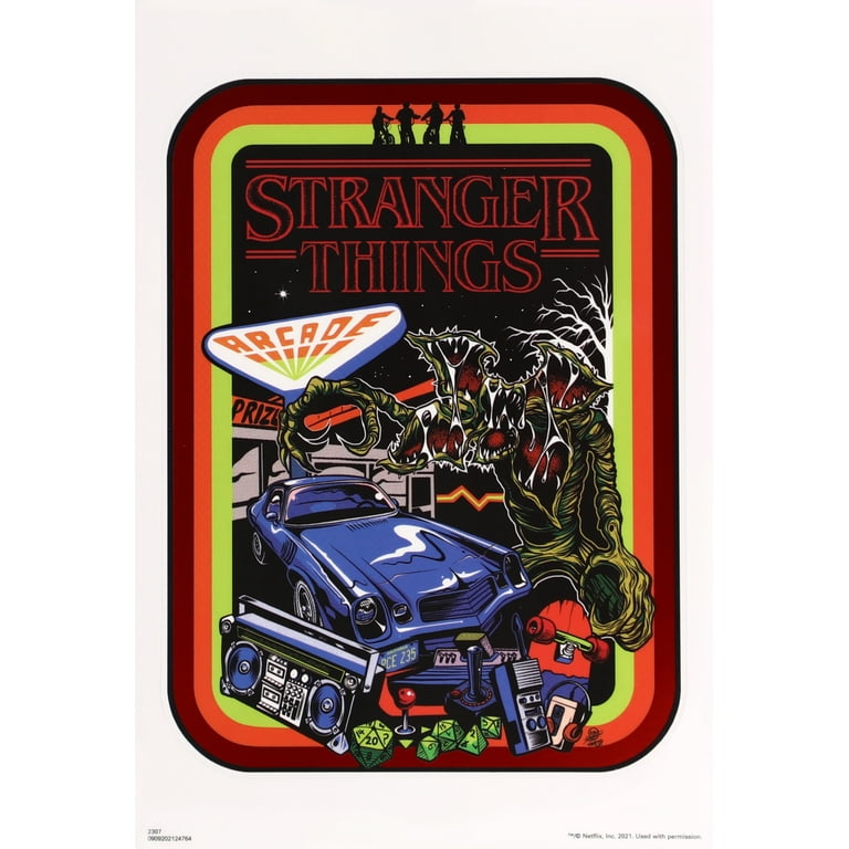 Sticker Borne Arcade : Stranger Things