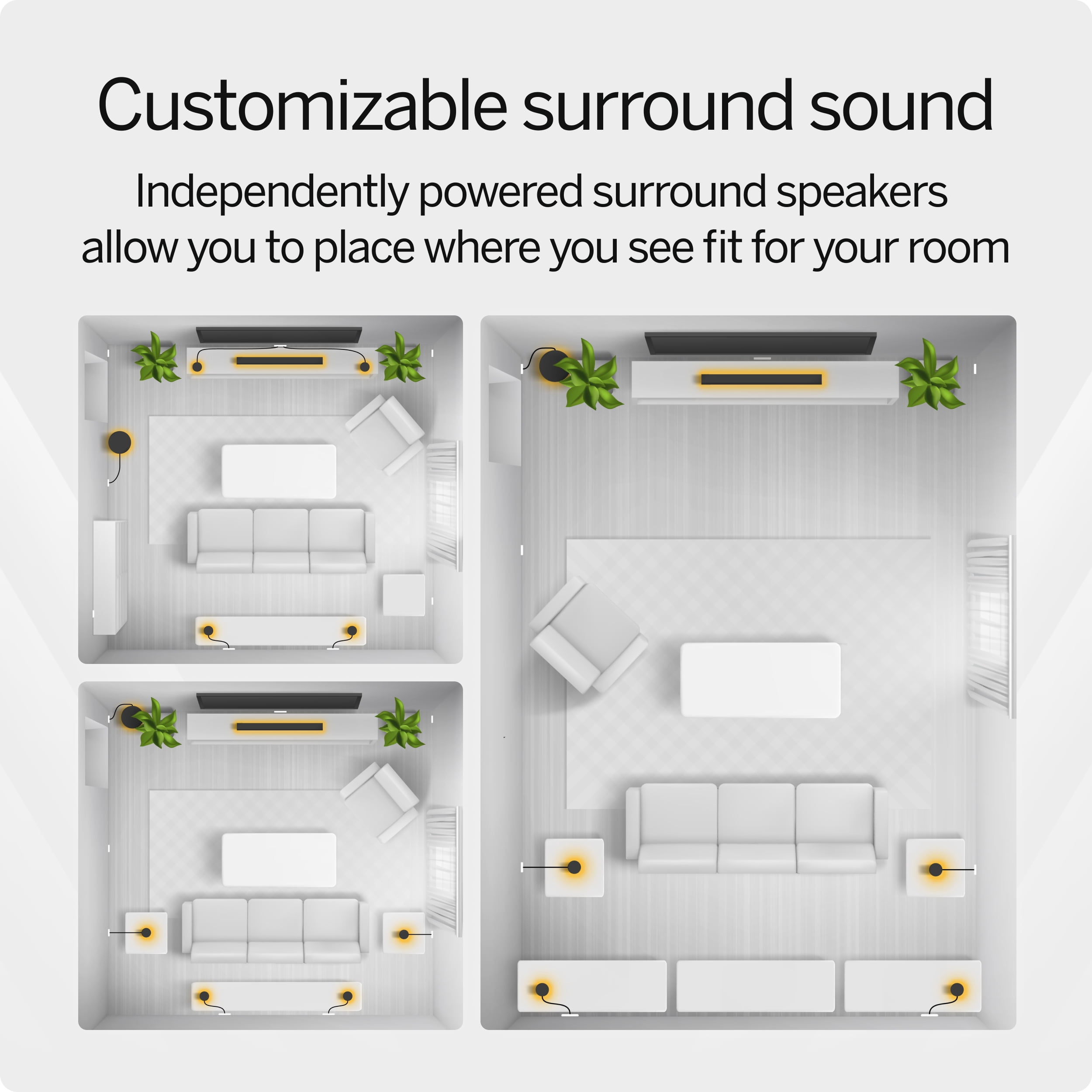 VIZIO Elevate 7.1.4 Pro Soundbar w/ Dolby Atmos, Wireless Surround Speakers & Subwoofer, QuickFit® Compatible (SL714PW-1006)