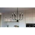 thumbnail image 3 of BLA5022MBK-Quoizel Lighting-Blanche - 6 Light Chandelier     -Traditional Installation, 3 of 8