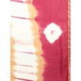 thumbnail image 4 of eloria Women's Poly Chiffon Partywear Saree Jaipuri Bandhej Style Sari with Readymade Blouse, Color: Pink & White | Size: 36, 4 of 7