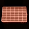 thumbnail image 2 of PENGXIANG Adjustable 36 Compartment Plastic Storage Box Jewelry Earring Case Bead Organizer Case（Orange）, 2 of 5