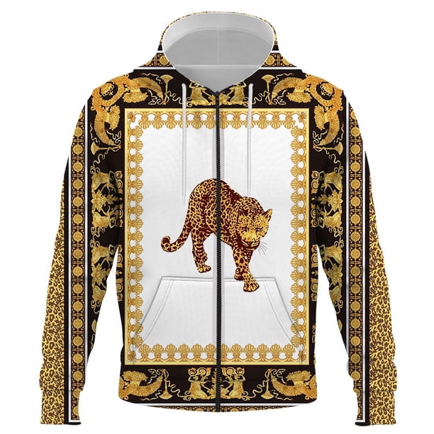 Sudadera con capucha y cremallera 3D con estampado de lujo para hombre, nueva sudadera con capucha para otoño de 2024, sudadera con capucha de marca, chándal de moda, abrigo de calle para hombre, ropa
