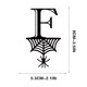 thumbnail image 2 of Decoraciones de Halloween, Adornos de Halloween, Regalos de Halloween, Etiqueta colgante decorativa de 26 letras de Halloween, Etiqueta colgante de araña con colgante, 2 of 4