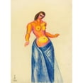 thumbnail image 3 of Karl Wiener 14x18 Black Modern Framed Museum Art Print Titled - Female Half Act II (1942), 3 of 5
