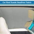 thumbnail image 2 of Unique Bargains Headliner Fabric Interior Trim DIY Roof Repair Replacement Suede Fabric Light Gray 15.7" L × 57" W, 2 of 7