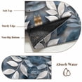 thumbnail image 6 of 2'x6' Rug Runners for Hallways Kitchen, Blue White Leaves Non Slip Entryway Beside Floor Carpet Runner, Vintage Ethnic Boho Botanical Branch Washable Laundry Room Bedroom Throw Rugs Mat, 6 of 8