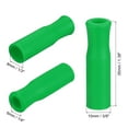 thumbnail image 2 of 8pack Silicone Straw Tips, Soft Reusable Straws Tips Fit for 1/3 Inch(8mm) OD Stainless Steel Straws, Green, 2 of 6