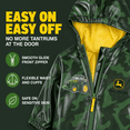 thumbnail image 7 of John Deere Toddler Boys' Hooded Zip-Up Rain Jacket Green Yellow Camo, 7 of 7