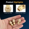 thumbnail image 3 of 3 Piezas de Accesorios de Tubería de Latón para Aire Acondicionado Conector Macho de Rosca 1/4"SAE con Tuerca Hexagonal, 3 of 7