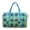 Palm Tree Print, variant on Garronmavis Large Quilted Duffle Bag for Women, Blue Tropical Palm Floral Print Weekender Bag Overnight Carry On Bag with Luggage Sleeve for Travel Gym Dance