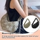 thumbnail image 5 of Jumpingount Bolsos de mujer, bolsos de hombro con personalidad informales de ocio de alta capacidad a la moda, bolso cruzado acolchado de invierno Bolsas de mensajero y de hombro Negro Jumpingount AP018253-02, 5 of 6