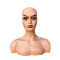 thumbnail image 2 of DOLITY Durable Female Mannequin Head with Shoulder for Necklace Jewelry s Making C, 2 of 8
