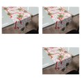 thumbnail image 2 of Injueey Camino de Navideño Frutos Rojos Sombrero Anciano Cabeza Burdeos Flores Blancas Type1 NO1, 2 of 6
