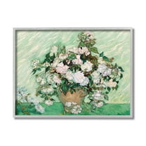 Stupell Industries Impressionist Arrangement of Chrysanthemums Traditional Painting,16 x 20,Designed by Vincent Van Gogh