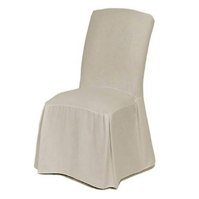 Classic Slipcovers Cotton Duck Long Dining Chair Cover