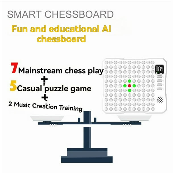 Juego de Mesa Electrónico Inteligente Gomoku Go 14 en 1, Juego de Mesa con Inteligencia Artificial, Entrenamiento de Batalla, Rompecabezas, Juguete para Niños y Adultos