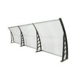 thumbnail image 4 of Zimtown 39.37" x 118.11"  Door Window Outdoor Awning Transparent Board & Gray Holder, 4 of 6