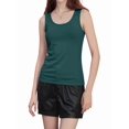thumbnail image 3 of Tank Top for Women Summer Sleeveless Scoop Neck Workout Tank Tops Loose Basic Vest Tee Shirts Green XL, 3 of 9
