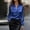 *Blue, variant on Womens Long Sleeve Satin Silk V Neck Shirts,Casual Work Business Smooth Blouse Black,Womens Plus XXL
