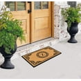 thumbnail image 6 of A1HC First Impression Hand Crafted by Artisans Geneva Monogrammed Entry Doormat, 24"X39" Z, 6 of 7