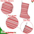 thumbnail image 5 of Christmas Stockings,Red and White Christmas Pattern Stockings Christmas,14.8'' Xmas Stockings,Christmas Party Favors,Christmas Party Decorations,Christmas Stockings Personalized, 5 of 5