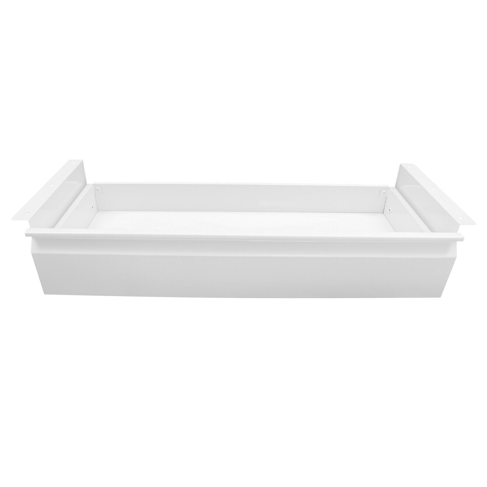 White Space Saver Sliding Under Desk Storage Drawer Pull-out Drawer for Sit Stand Work