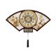 thumbnail image 1 of Reloj de pared chino en forma de abanico for sala de estar, reloj de cuarzo clásico, reloj decorativo con calendario, 1 of 8
