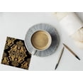 thumbnail image 4 of Zelten Colored Paper Party Napkins, 20 Count Shabby Chic for Wedding, Inner, Tea Party, Decoupage, Retro Black, 4 of 6