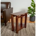 thumbnail image 4 of Solid Acacia Wood Architectural Recliner Table, Mahogany, 4 of 10