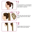 thumbnail image 7 of Youloveit Ponytail Extension Claw Clip 18" 21" Wavy Curly Long Straight for Woman Synthetic Hair Extension Jaw Clip Ponytail Hairpiece Synthetic Pony Tail, 7 of 7