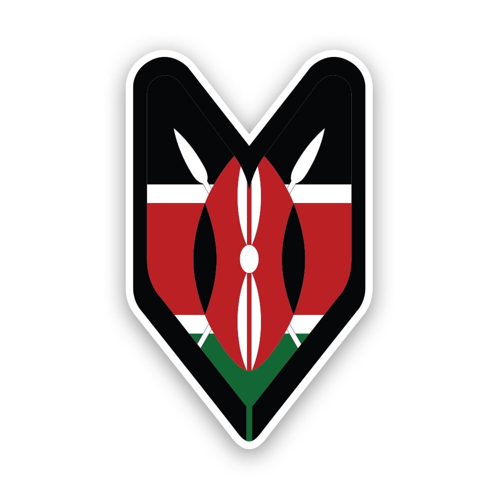 Kenyan Driver Badge Sticker Decal - Self Adhesive Vinyl - Weatherproof ...