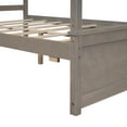 thumbnail image 4 of Yesfashion Wooden Canopy Bed With Headboard Footboard 8 Wood Slat Support Space Saving Heavy Duty Platform Beds (79.5"L x 56.9"W x 71.2"H), 4 of 9