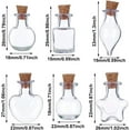 thumbnail image 3 of 25Pcs Mini Glass Bottles with Cork Lids, 5 Classic Shapes Tiny Glass Jars, Wishing Bottles, Small DIY Decorative Craft Vials for DIY Crafts Party Weddings Decoration Storage Accessories, 3 of 7