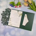 thumbnail image 3 of Tarjetas de invitación de boda con hojas cortadas con láser, bolsillo elegante para Halloween, cubierta de felicitación de tarjeta de tres pliegues para fiesta, 10 unidades por lote, 3 of 3