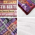 thumbnail image 4 of LHSHID 65th Birthday Gifts for Women Blanket 65th Birthday Decorations for Women Gifts for 65 Year Old Woman Gifts for 65th Birthday Birthday Gifts for Women Her Sister Throw Blanket 40"x50", 4 of 7