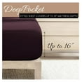 thumbnail image 6 of Double-Brushed Microfiber Queen Sheet Set 4 Piece – Oeko-TEX Certified Ultra Soft & Wrinkle-Free - 16" Deep Pocket Sheets - Easy Care Queen Size - Purple, 6 of 9