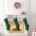 thumbnail image 6 of Christmas Stockings with Initials 19.7 Inches Large Knit Embroidered Letter Christmas Xmas Stocking Gifts for Family Fireplace Party Decoration, 6 of 9
