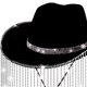 thumbnail image 4 of Sombrero de Vaquero para Hombre Perfecl Accesorios de Disfraz Negro, 4 of 8