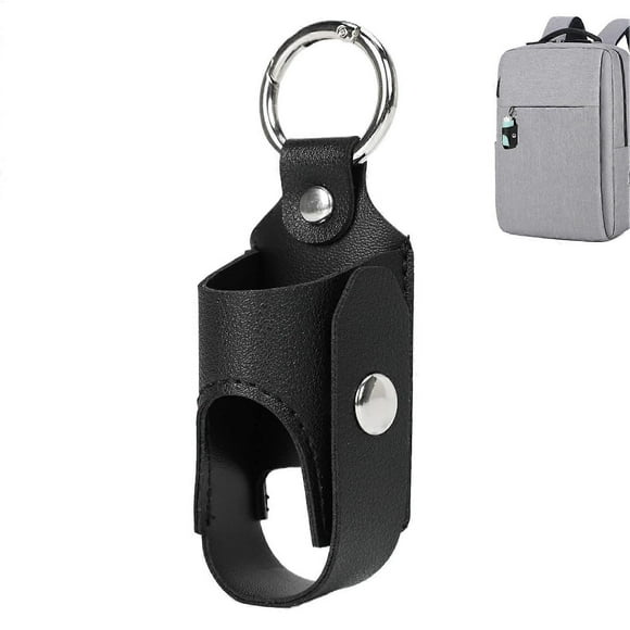 Inhaler Storage Case,Leather Inhaler Holder Leather Storage Tool for Camping, Travel, Business Trip, Home, School Black