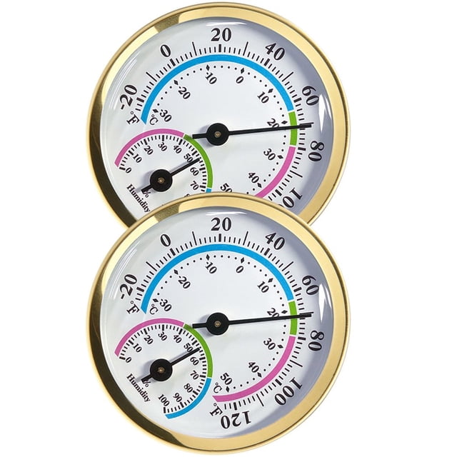 HLONK 2 Pcs Thermometer Temperature Humidity Monitor Outdoor Thermometers for Patio Digital Tool