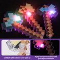 thumbnail image 4 of Juguetes de estilo píxel, espada de piedras preciosas, espada dorada, juguetes para niños, juegos para el hogar, suministros de espada con luz LED, espadas, juguetes de Cosplay, 4 of 6
