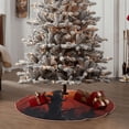 thumbnail image 4 of Rateoe Yellow Castle Sunset Tree Pattern Christmas Tree Skirt with Ties , Christmas Tree Decorations, Farmhouse Christmas Decor Xmas Holiday Decorations-36", 4 of 6
