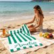 thumbnail image 5 of Toalla de playa con temática marina: estrellas de mar, conchas y tortuga marina. Toalla de microfibra absorbente de secado rápido para la playa, la piscina y los viajes., 5 of 6