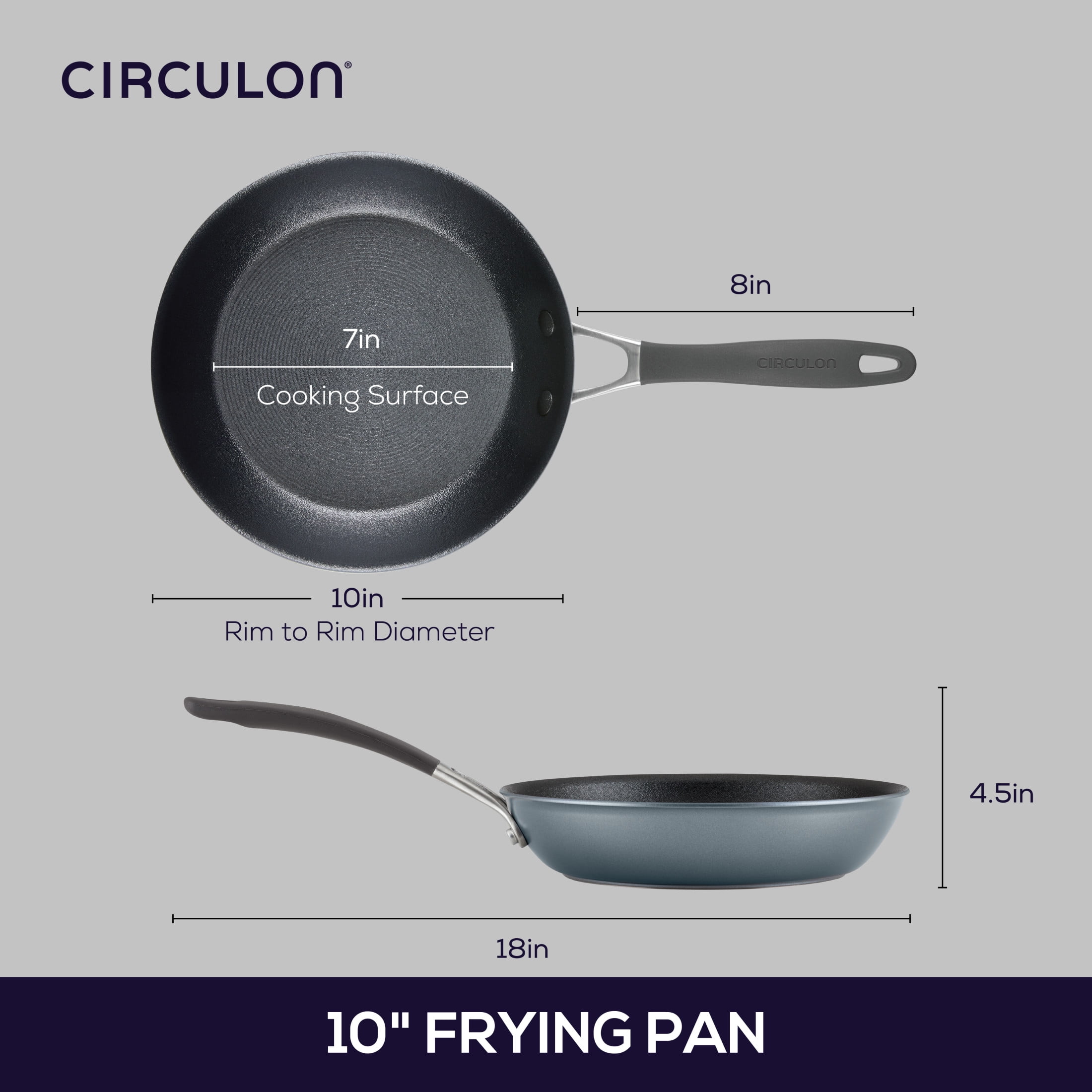 Circulon 9-Piece ScratchDefense A1 Series Nonstick Cookware Set, Graphite