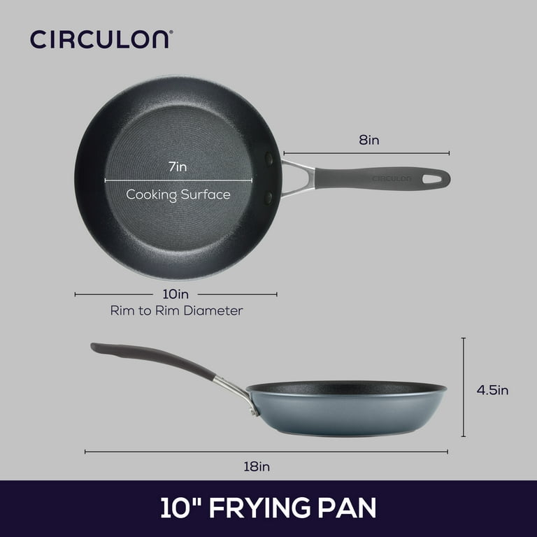 Circulon A1 Series with ScratchDefense Technology 10 Nonstick Induction  Frying Pan, Graphite 