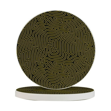 

Circular Drink Coasters Set Colorful Seamless Background Beautiful Home Decor Diatomite Heat-Resistant Diatomite Protect Table Countertop