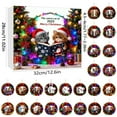 thumbnail image 2 of Countdown Sets 2025 Adorable Wreath Cat Ornament Advent Calendar Featuring 24 Printed Flat Wreath Cats for Realistic Holiday Greetings, 2 of 7