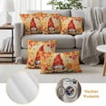 thumbnail image 6 of Red Gnomes Fall Outdoor Waterproof Pillow Covers, Thanksgiving Pumpkin Maple Eucalyptus Rustic Decorative Square Throw Pillowcase Sofa Cushion Sham for Patio/Couch/Chair, 20"x20" 2 Pack, 6 of 8