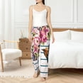 thumbnail image 4 of Sikiie Bird and Floral Women’s Ultra-Soft Comfy Lounge Pants Sleepwear Comfy Lounge Pants Drawstring Sleep Bottoms with PocketsX-Large, 4 of 6