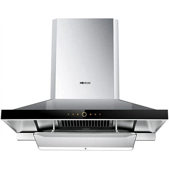 FOTILE Perimeter Vent Series 36" 1000 CFM Wall Mount Range Hood with LED Light and Touchscreen in Stainless Steel
